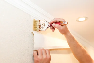 Pose de papier peint à Lesperon — revêtements muraux et toiles de verre